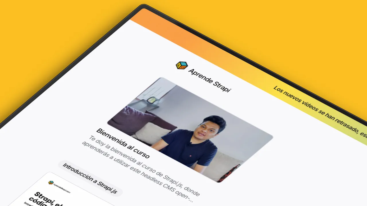 El mejor curso de Strapi en español ya esta aquí